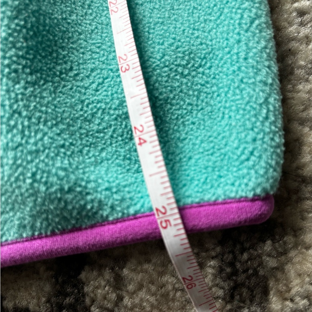 Patagonia Synchilla Womens Teal and Pink Snap Fleece Pullover Small - Picture 3 of 14